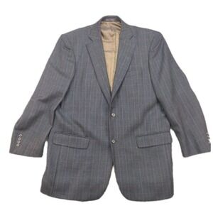 VINTAGE Pendleton Men's Wool Tweed Wove Plaid Blazer S 42 L Gray Sport Coat Dad